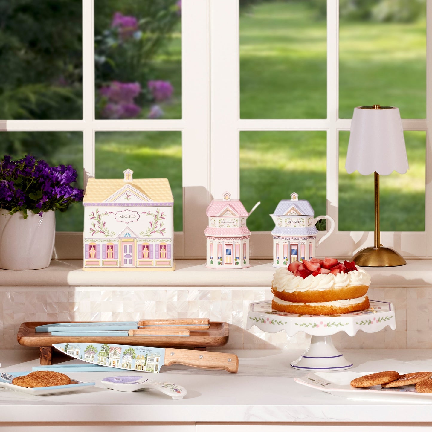 Lenox Spice Village Sugar & Creamer Set