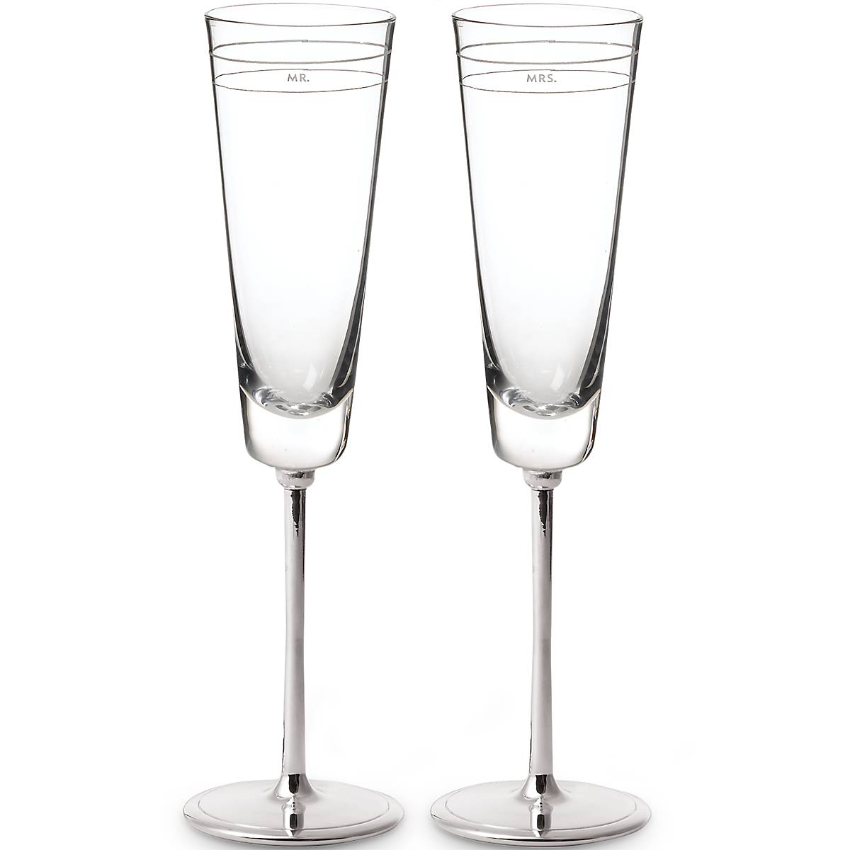 Darling Point Mr. & Mrs. Champagne Flute, Set of 2