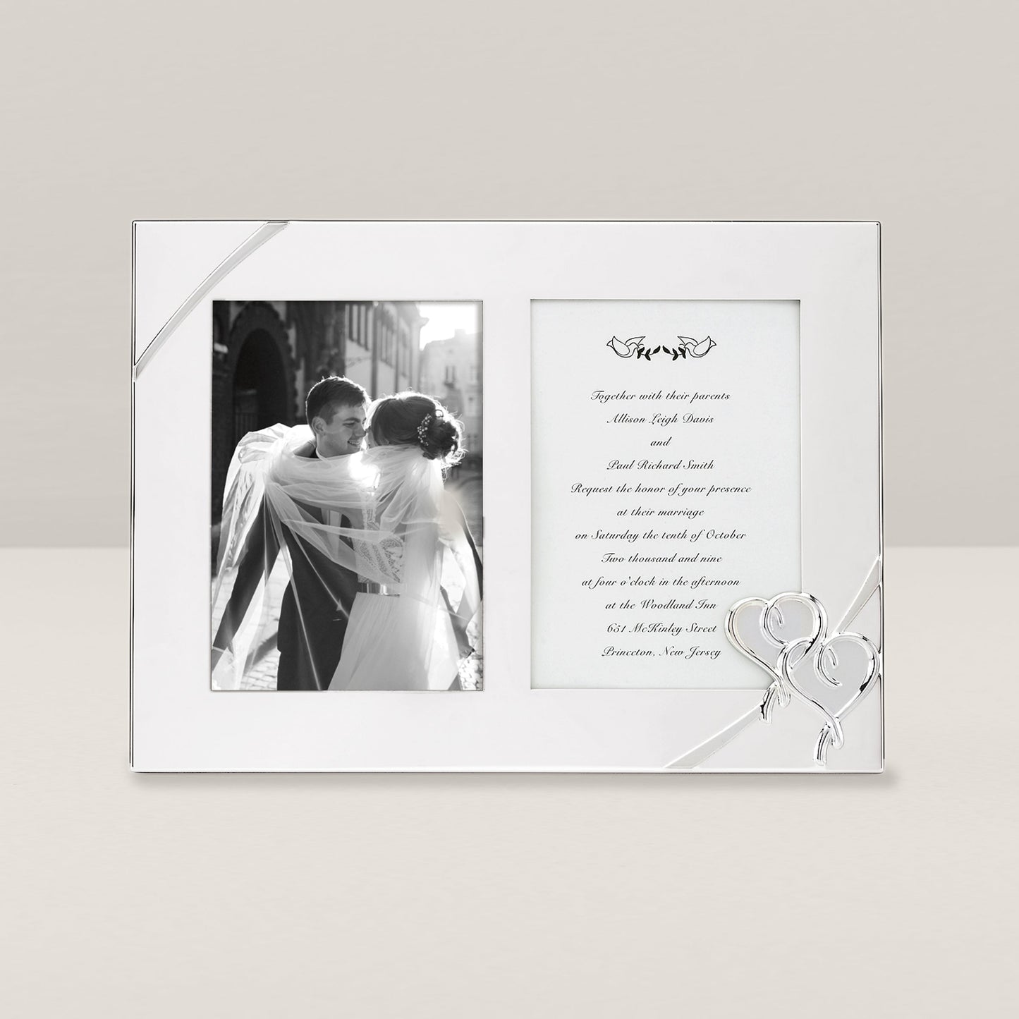True Love Double Invitation Photo Frame
