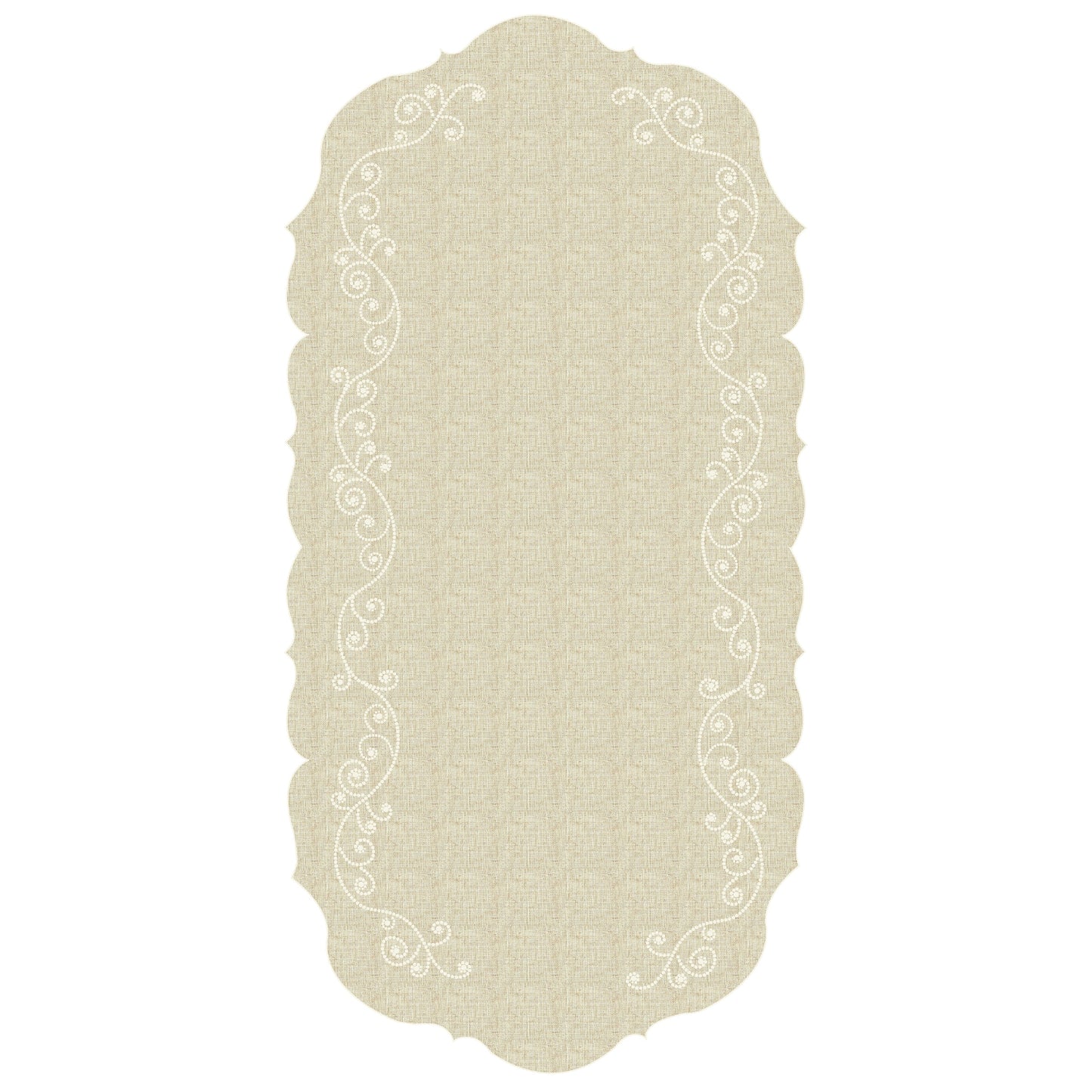 French Perle Linen Centerpiece Table Runner