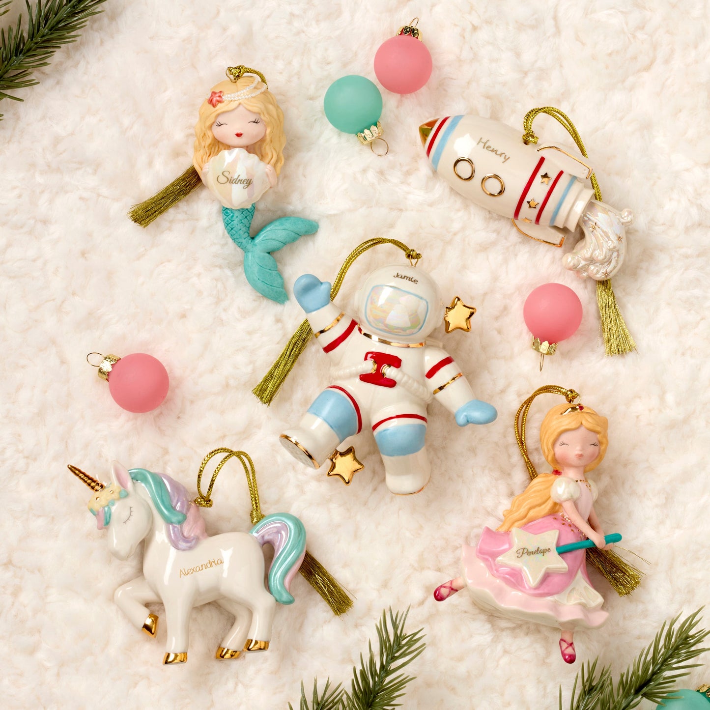 Personalized Mermaid Ornament