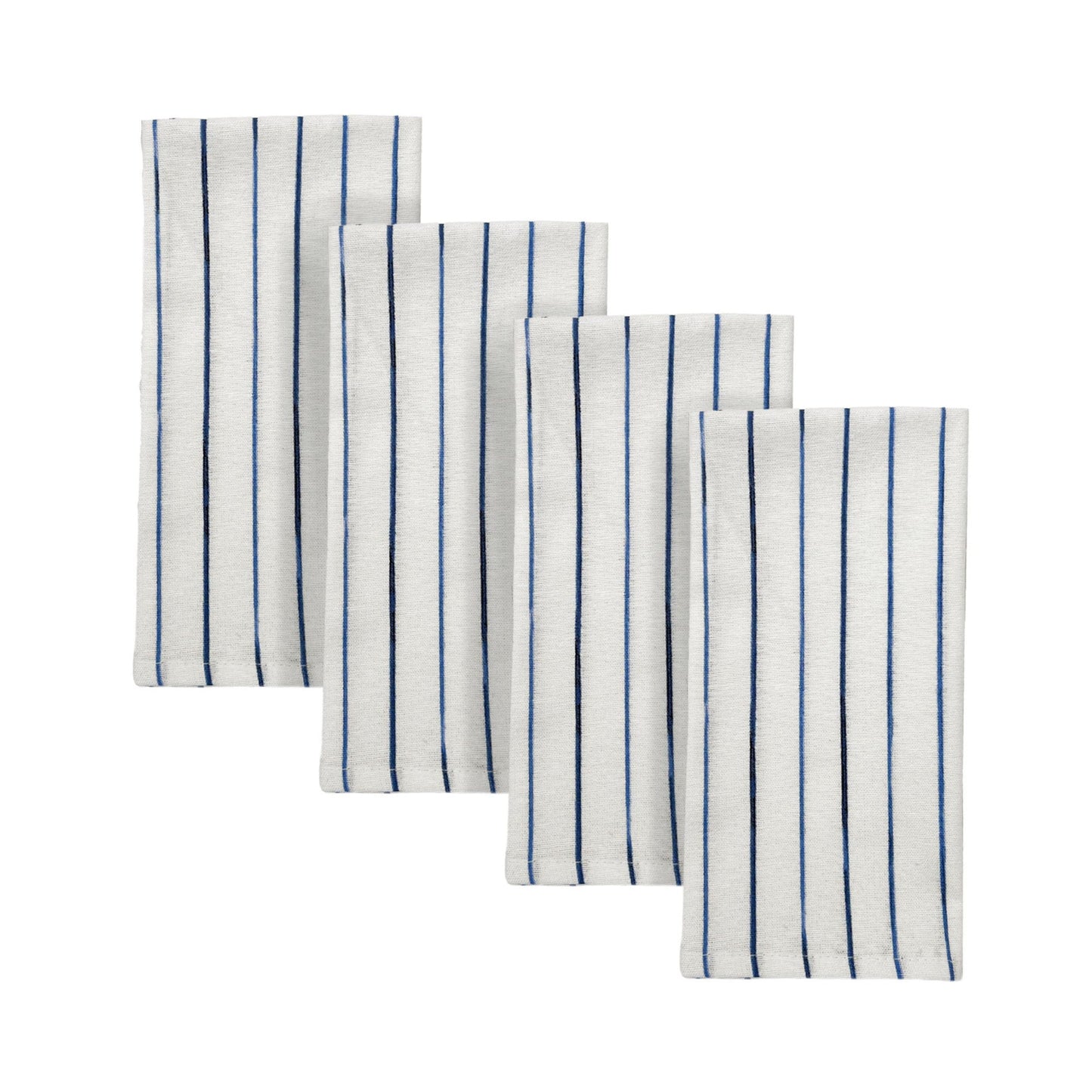 Blue Bay Stripe Dinner Napkins, Set of 4