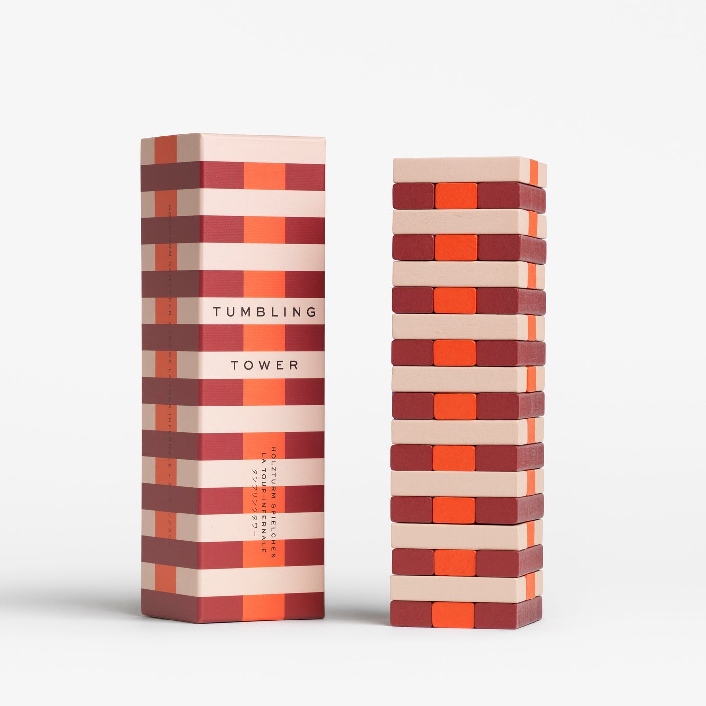 Red Tumbling Tower Game