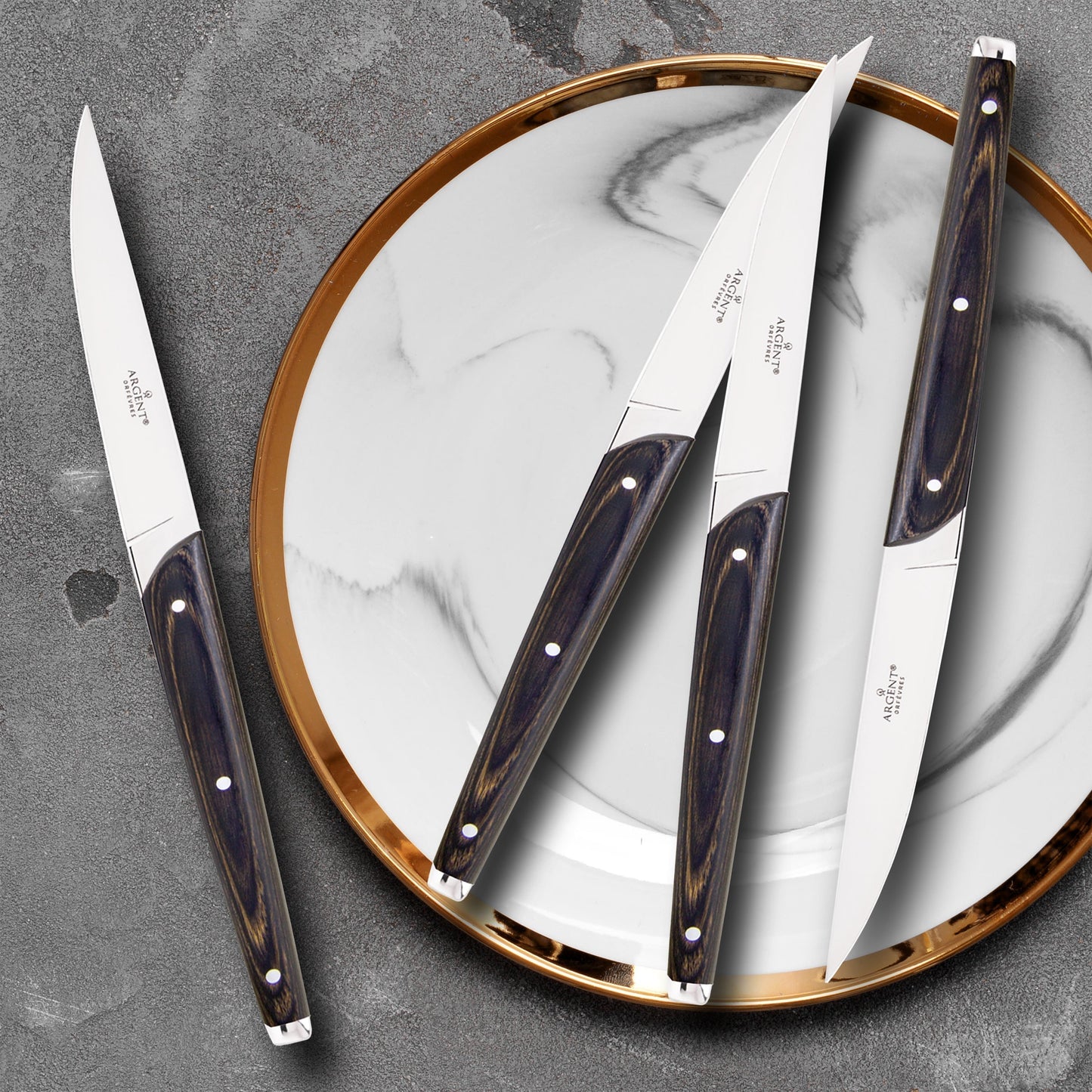 Pakkawood Steak Knives, Set of 4