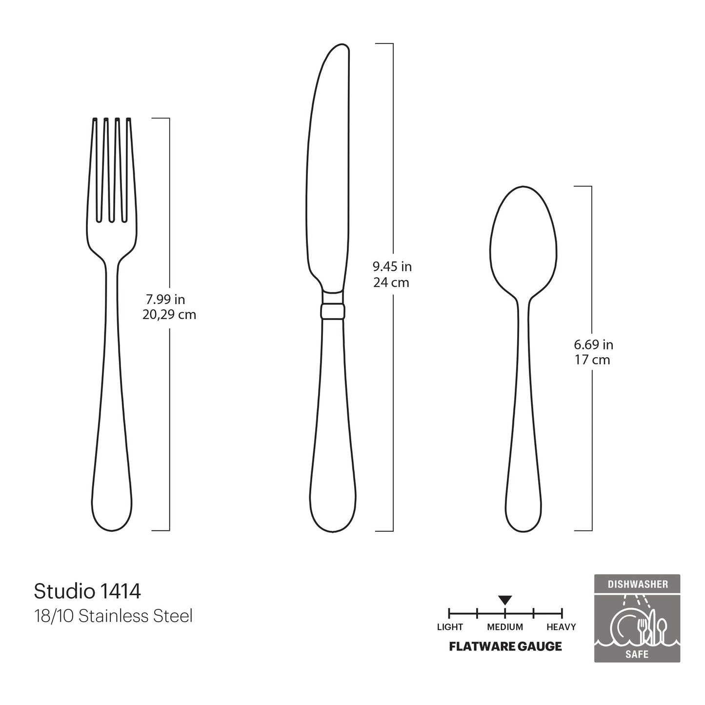Studio 1414 24-Piece Flatware Set