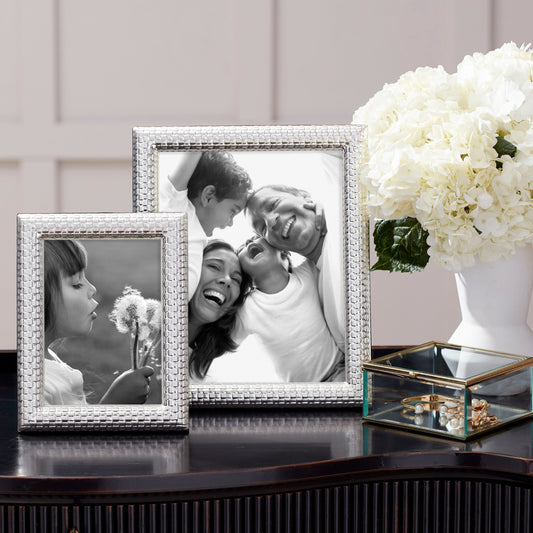Watchband Silver 5x7 Photo Frame