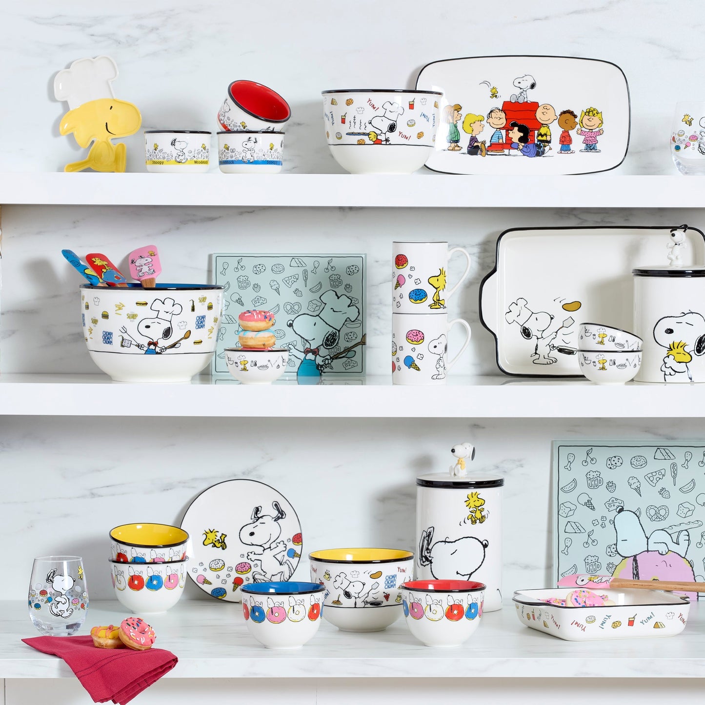 Chef Snoopy 3-Piece Bowl Set