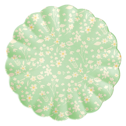 Floral Assorted Bamboo Large Plates, Set of 6