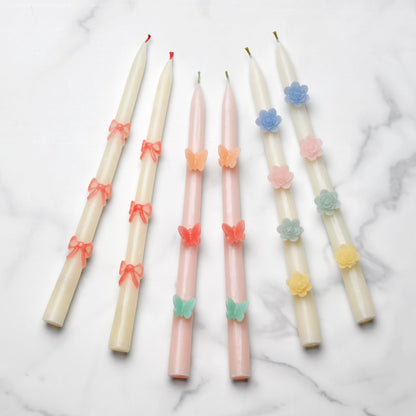 Butterfly Taper Candles, Set of 2