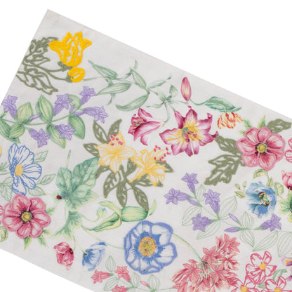 Butterfly Meadow Garden Embroidered Centerpiece Table Runner