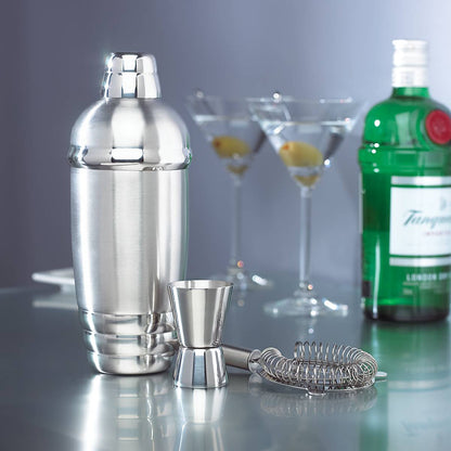 Tuscany Classics Stainless Steel Cocktail Shaker & Strainer Set