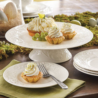 Opal Innocence Carved 4-Piece Plate Set