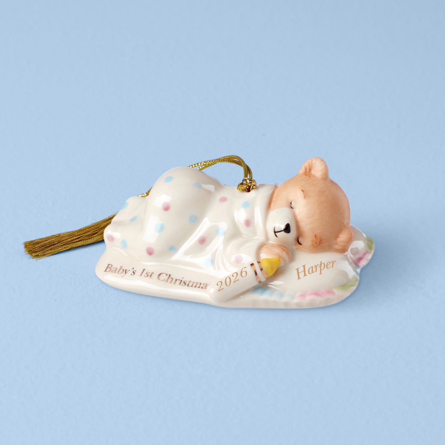 Personalized Baby's Teddy Bear Ornament