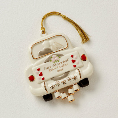 Personalized Just Married Ornament