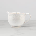 French Perle White Gravy Boat