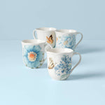 Butterfly Meadow Blue Mugs, Set of 4