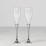 Personalized Devotion Toasting Flute, Set of 2