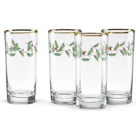 Holiday™ 4-piece Highball Glass Set