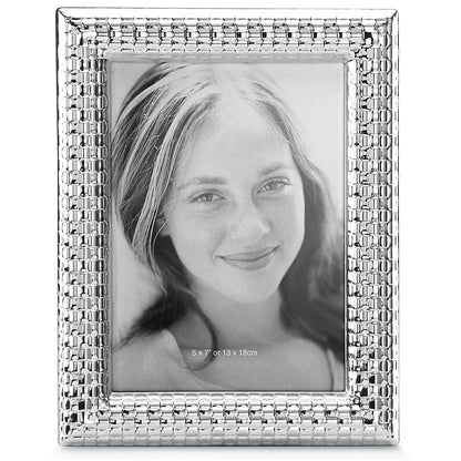 Watchband Silver 5x7 Photo Frame