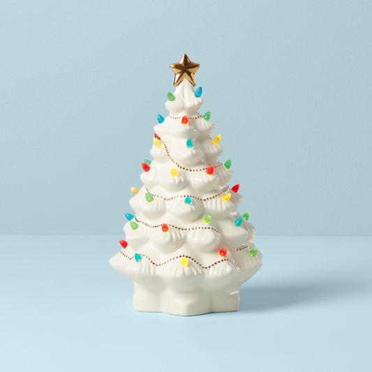 Treasured Traditions Ivory Lit Tree