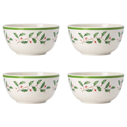 Holiday Melamine 4-Piece All-Purpose Bowl Set