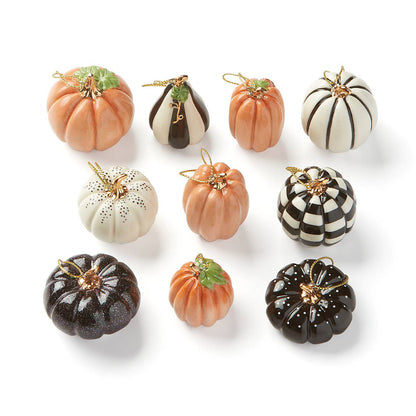 Pumpkin 10-Piece Mini Ornament Set