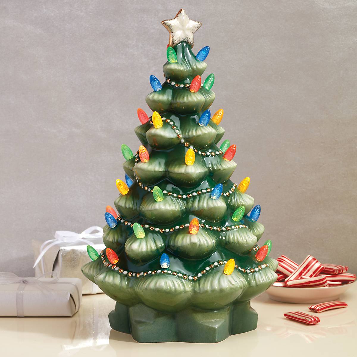 Treasured Traditions Green Lit Tree