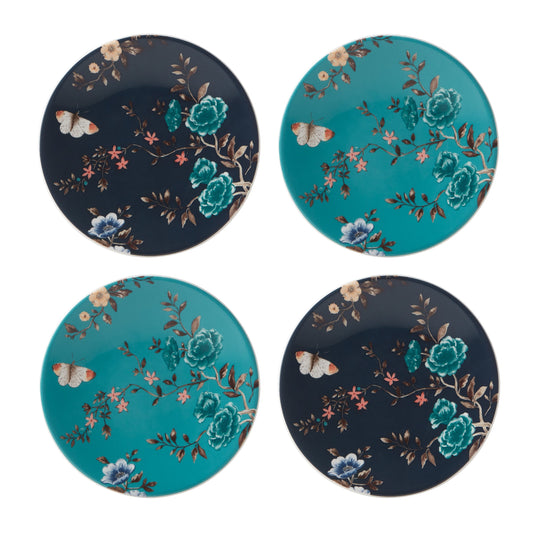 Sprig & Vine Tidbit Plates, Set of 4