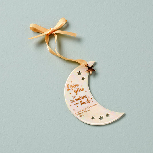 Personalized Love You to the Moon Ornament