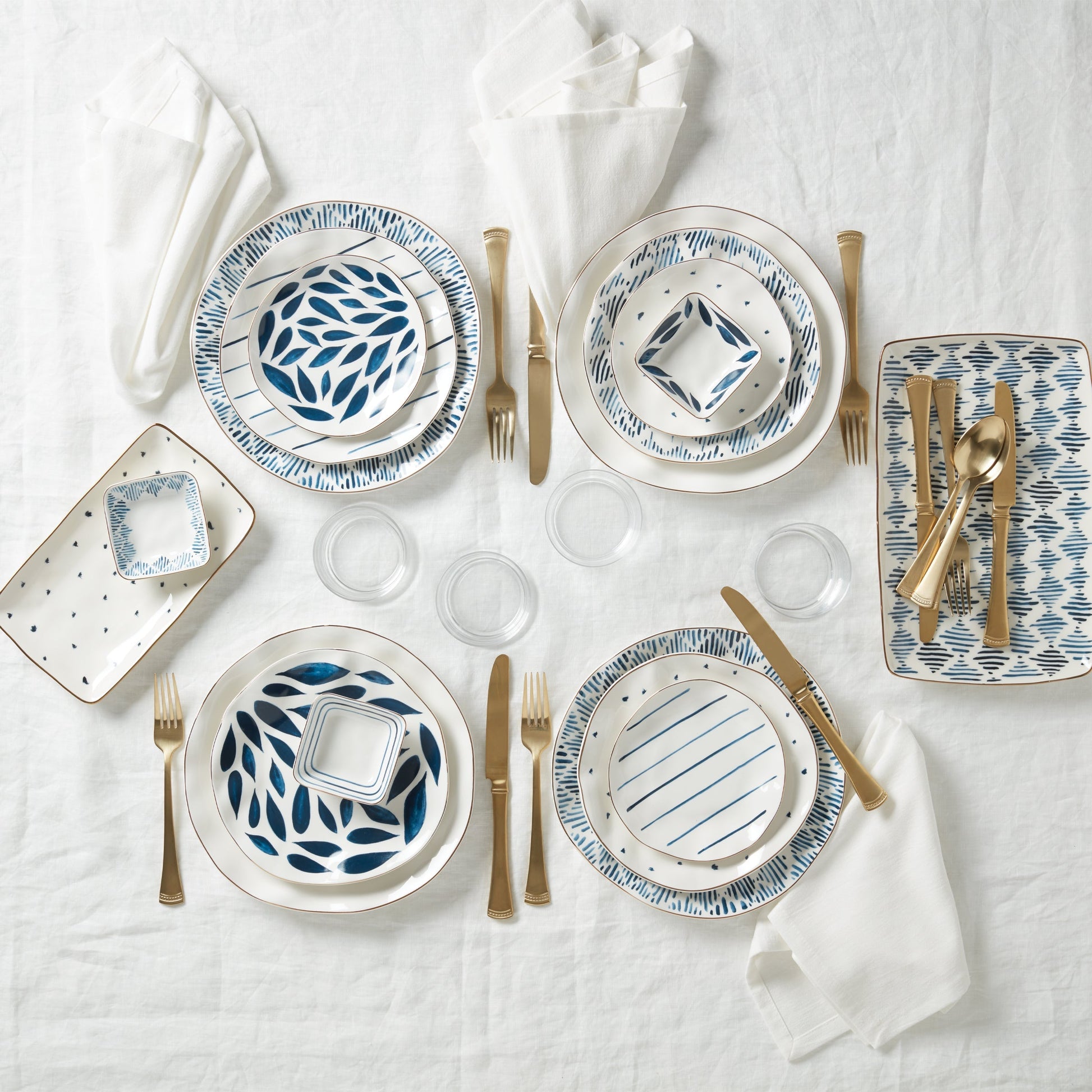 Portola Gold Satin 20-Piece Flatware Set