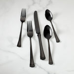 Portola Black Mirror 20-Piece Flatware Set