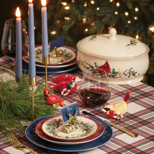 Winter Greetings Salad Plates, Set of 6