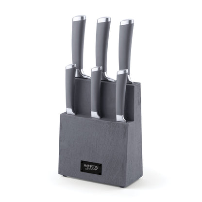 Beton 7-Piece Cutlery Block Set