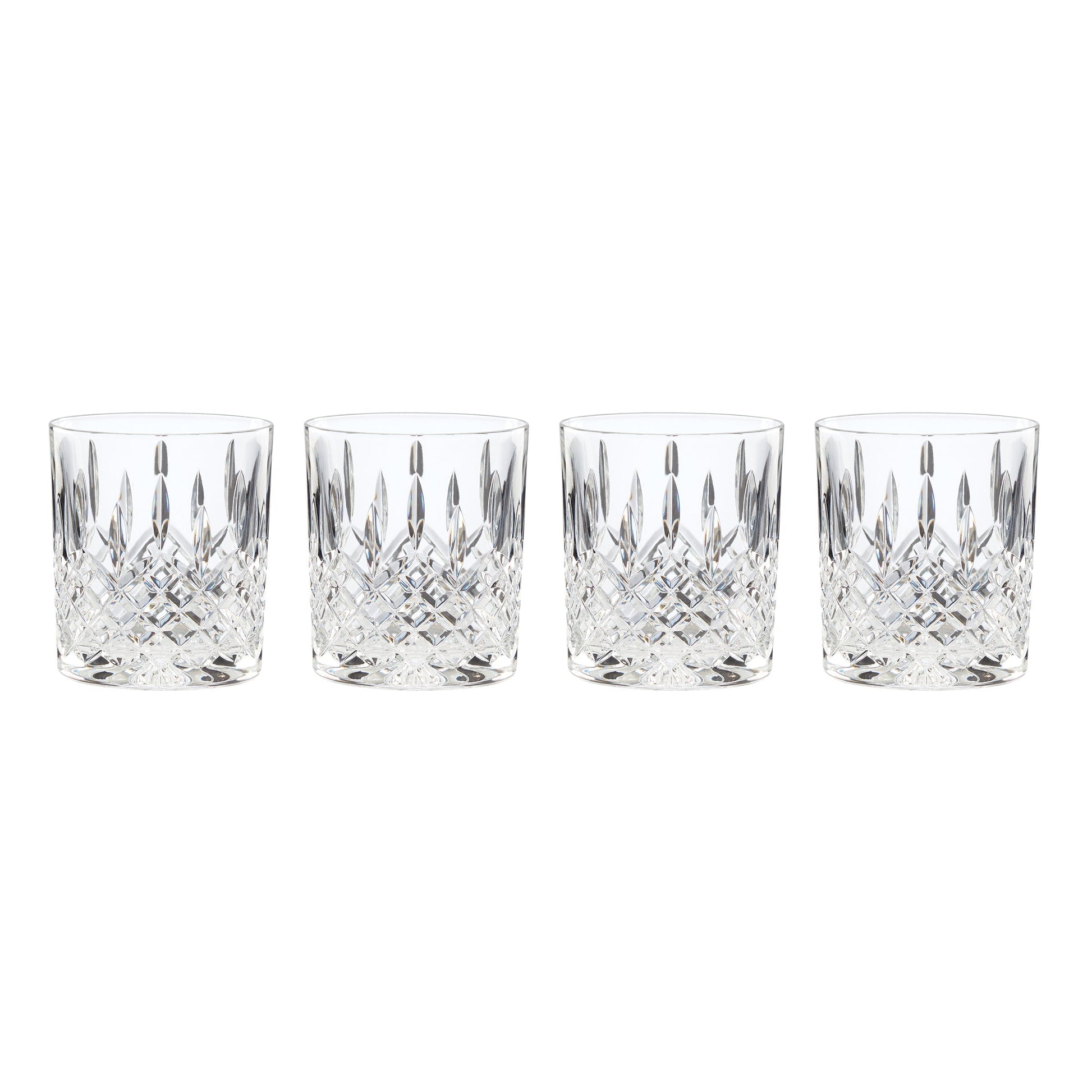 Hamilton Crystal Double Old Fashion Glasses, Set of 4