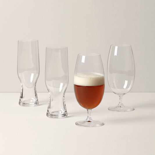 Tuscany Classics Assorted Beer Glasses, Set of 4