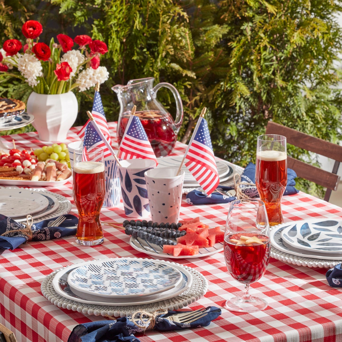Blue Bay Melamine Assorted Accent Plates, Set of 4