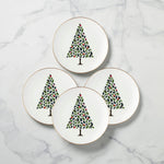 Evergreen Accent Plates, Set of 4