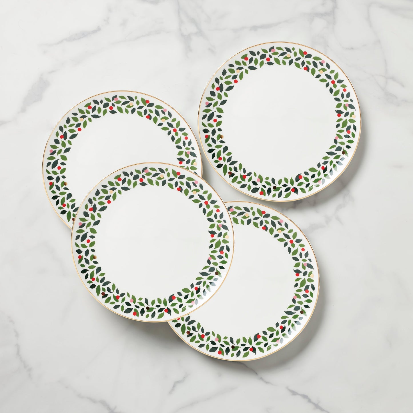 Evergreen Dinner Plates, Set of 4