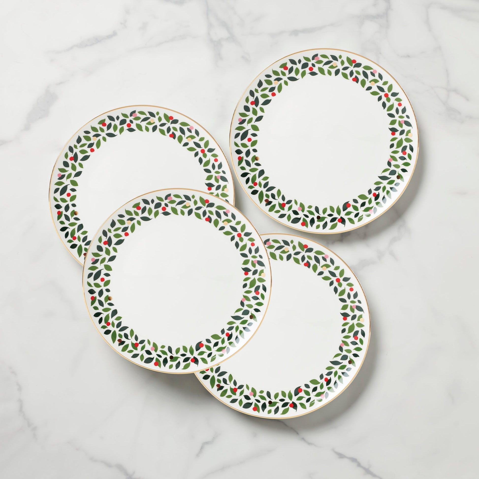 Evergreen Dinner Plates, Set of 4