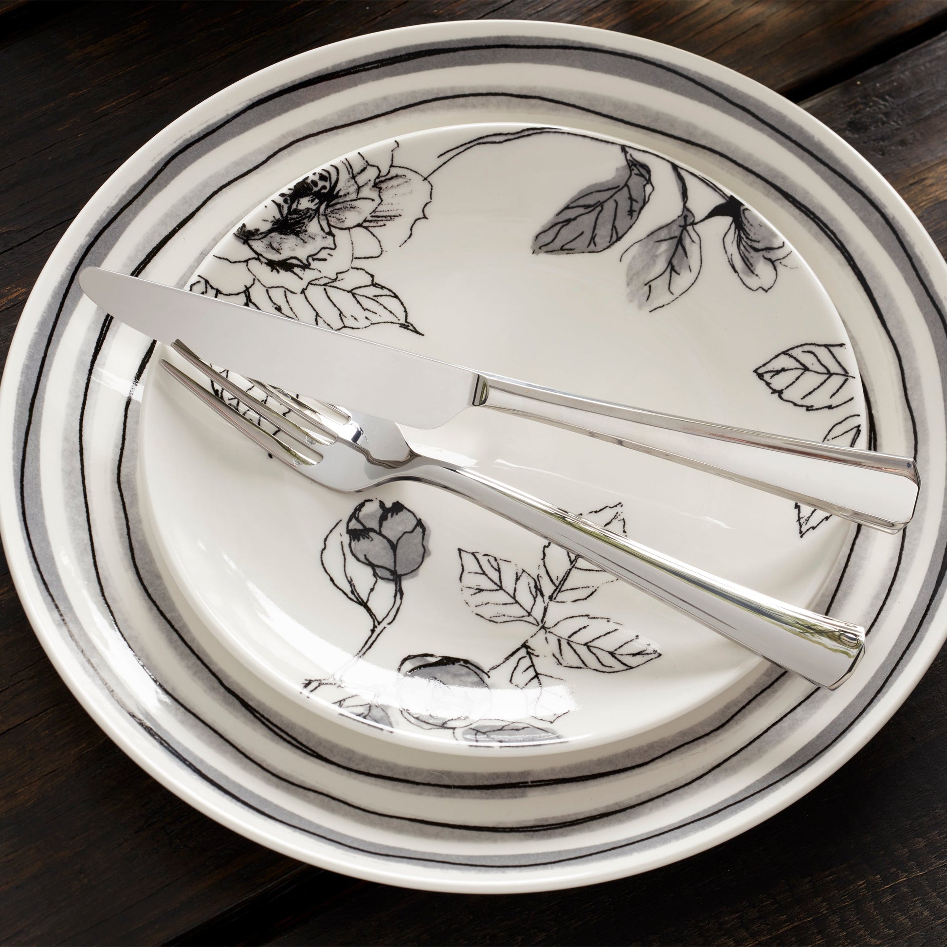 Sketchbook 12-Piece Dinnerware Set