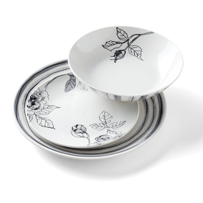 Sketchbook 12-Piece Dinnerware Set