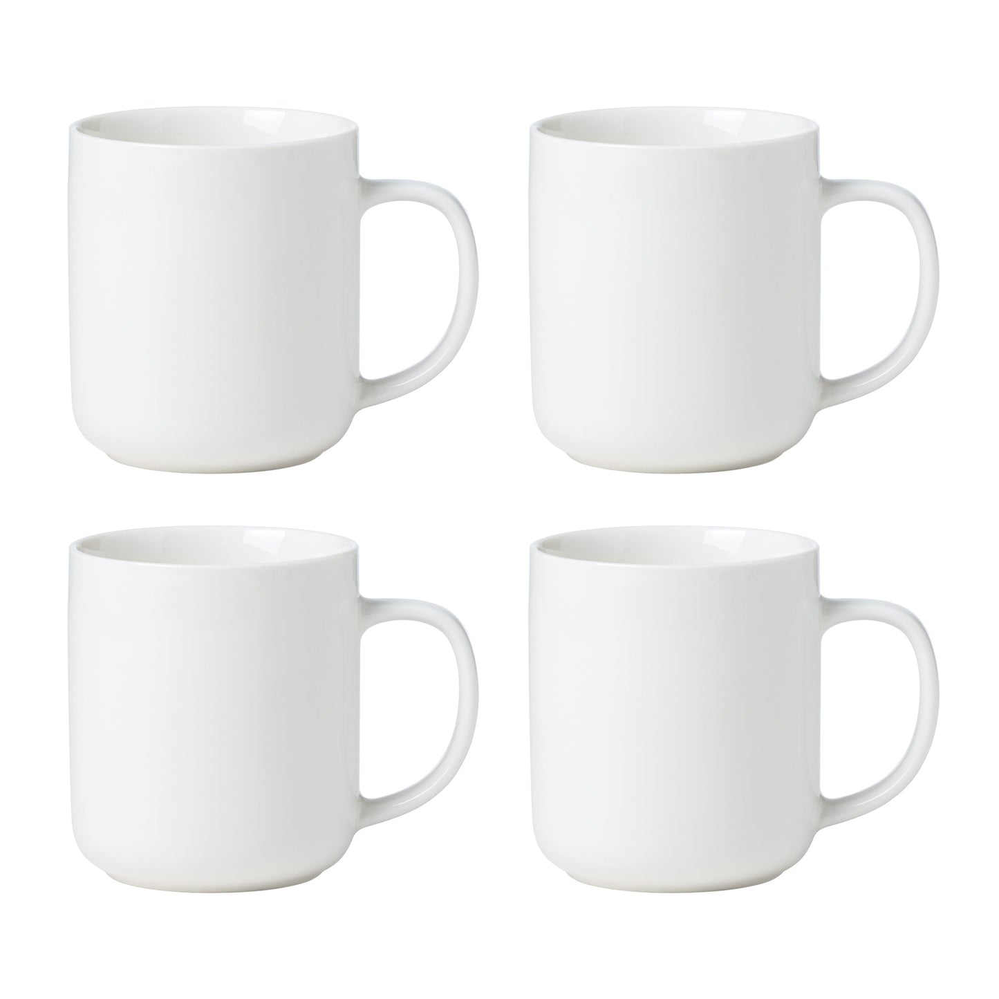 24 Seven White Mugs, Set of 4