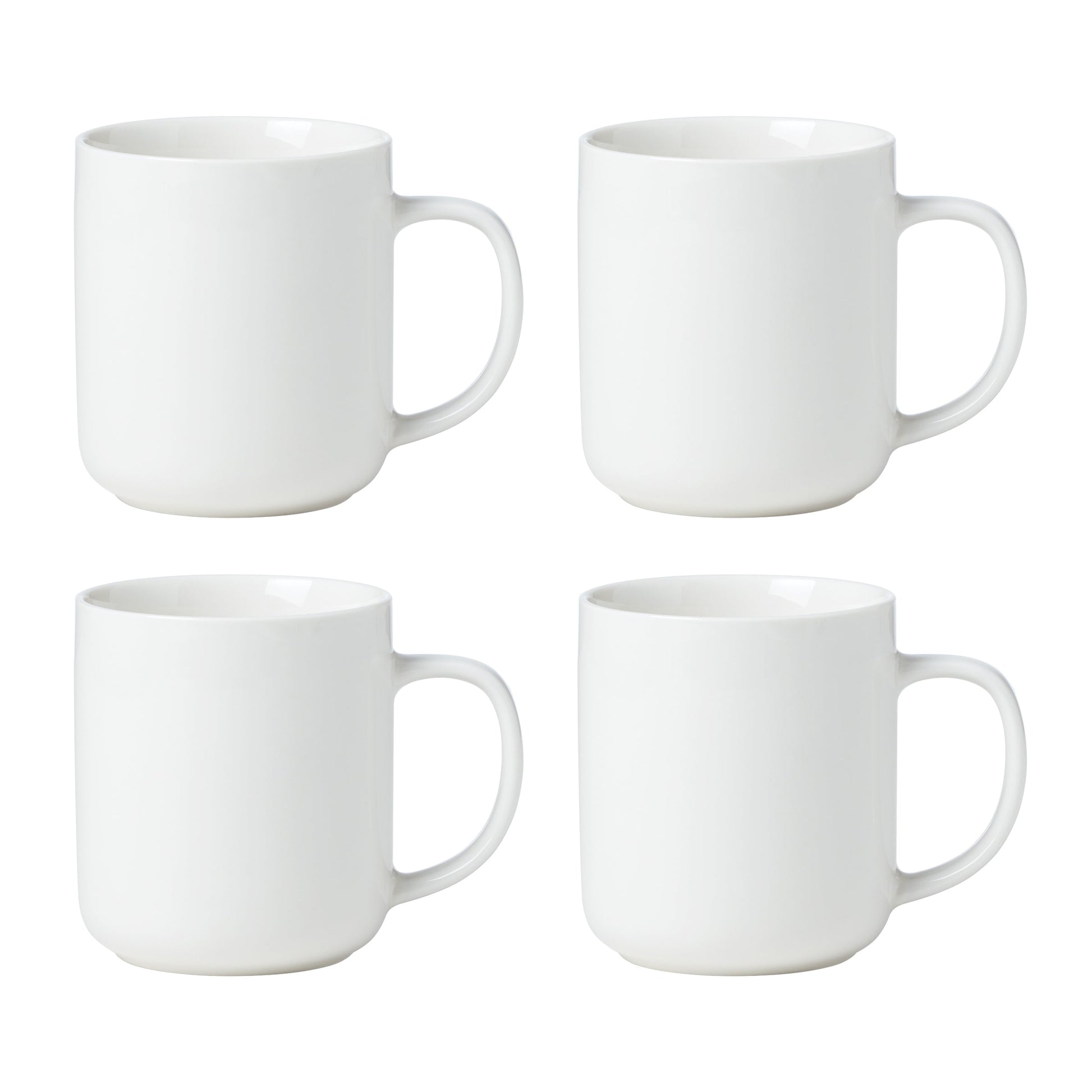 24 Seven White Mugs, Set of 4