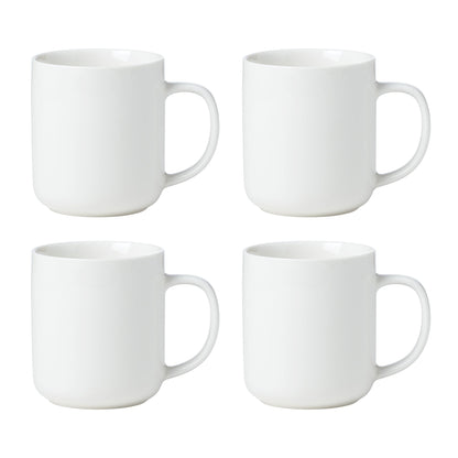 24 Seven White Mugs, Set of 4