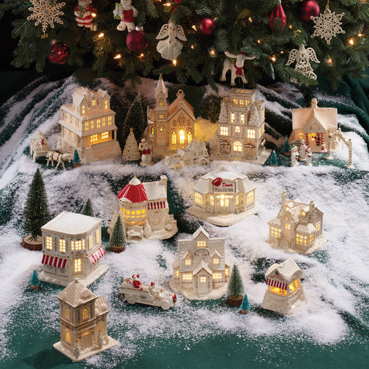 Mistletoe Park Santa's Fire Truck Figurine