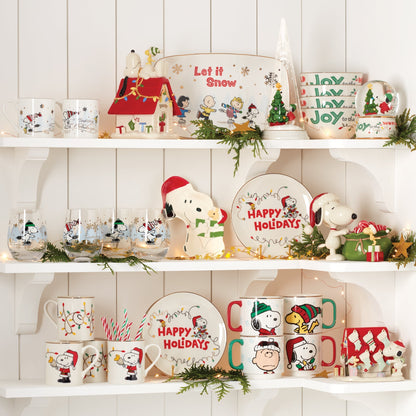 Snoopy Christmas Mugs, Set of 4