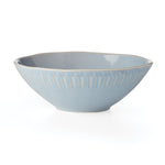Artisanal Stripe Blue Serving Bowl