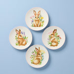 Bunny Accent Plates, Set of 4
