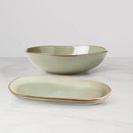 Organic Shades Sage Green 2-Piece Serving Set
