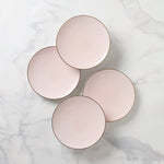 Trianna Blush Coupe Salad Plates, Set of 4